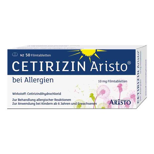 Cetirizin Aristo bei Allergien 10 mg Filmtabletten - 1