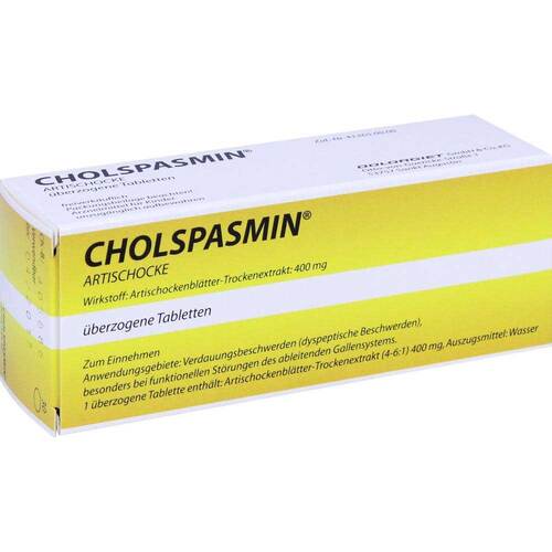 Cholspasmin Artischocke &uuml;berzogene Tabletten - 1