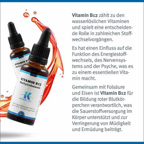 Vitamin B12 Methylcobalamin Fl&uuml;ssigkeit - 4