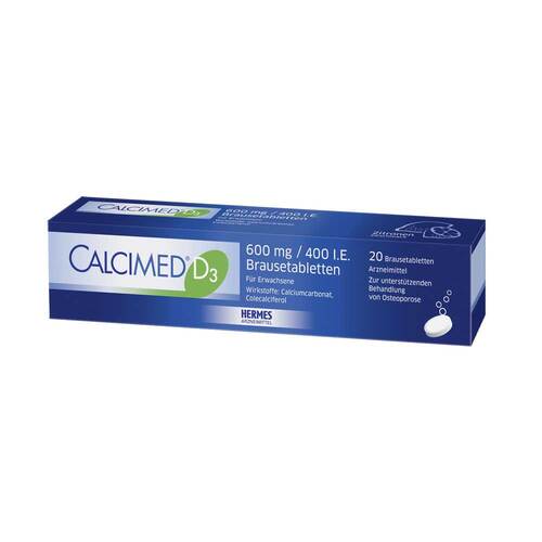 Calcimed D3 600 mg / 400 I.E. Brausetabletten - 1