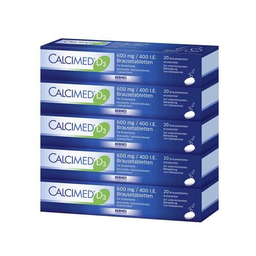 Calcimed D3 600 mg / 400 I.E. Brausetabletten - 1