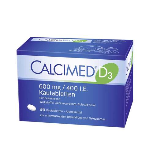 Calcimed D3 600 mg / 400 I.E. Kautabletten - 1