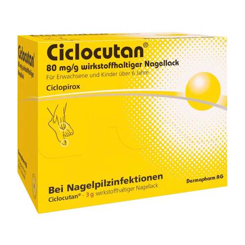 Ciclocutan 80 mg / g wirkstoffhaltiger Nagellack - 1