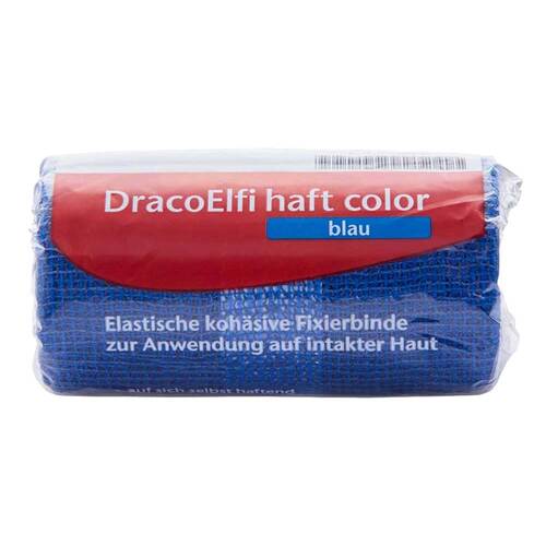 Dracoelfi haft color Fixierbinde 4mx6cm blau - 1