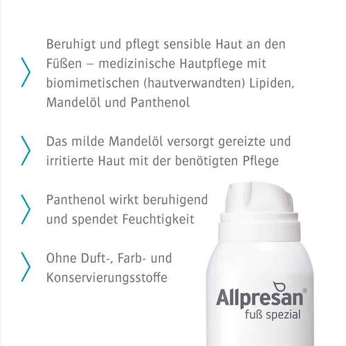 Allpresan Fu&szlig; spezial Original Schaum-Creme empfindliche Haut Nr.1 - 3