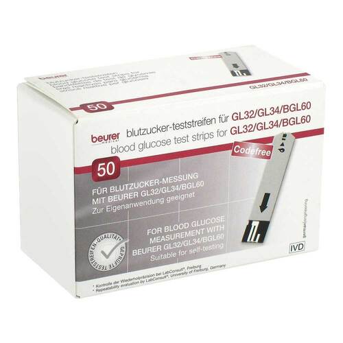 Beurer GL32 / GL34 / BGL60 Blutzucker Teststreifen - 1