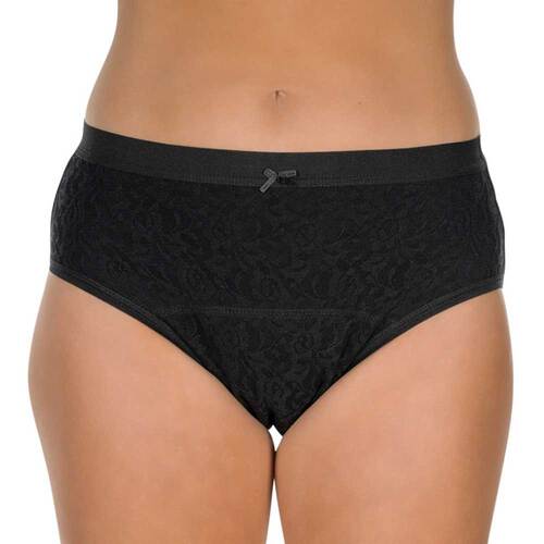 Suprima Ladonna Slip mit W&auml;scheschutz Gr&ouml;&szlig;e L schwarz - 1