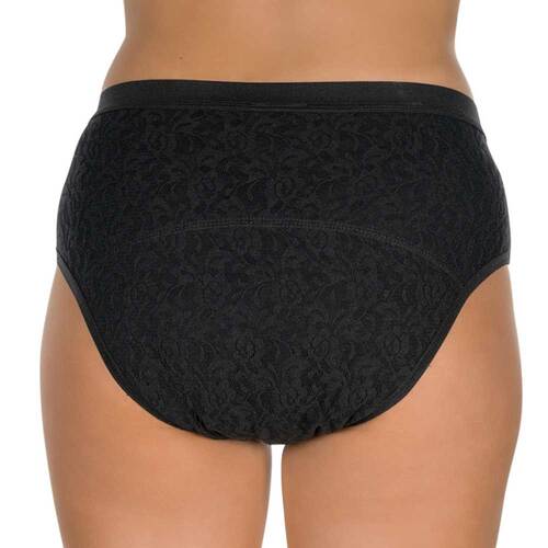 Suprima Ladonna Slip mit W&auml;scheschutz Gr&ouml;&szlig;e L schwarz - 3