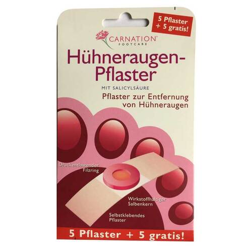 Carnation H&uuml;hneraugen-Pflaster 5 + 5 gratis - 1