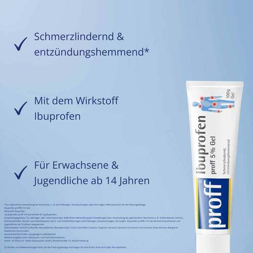 Ibuprofen proff 5% Gel - 5
