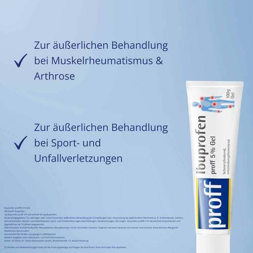 Ibuprofen proff 5% Gel - 6