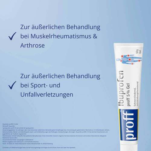 Ibuprofen proff 5% Gel - 6