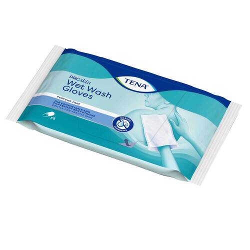 Tena Wet Wash Glove parf&uuml;mfrei 15x23 cm blau - 1