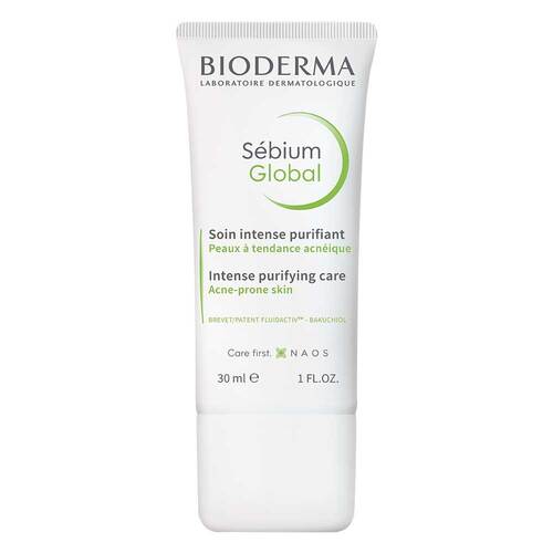 Bioderma Sebium Global Creme f&uuml;r unreine Mischhaut bis zu leichter Akne neigende Haut - 1