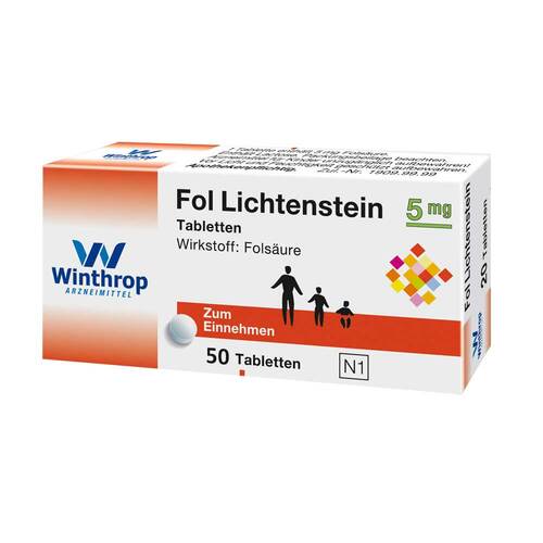 Fol Lichtenstein 5 mg Tabletten - 1