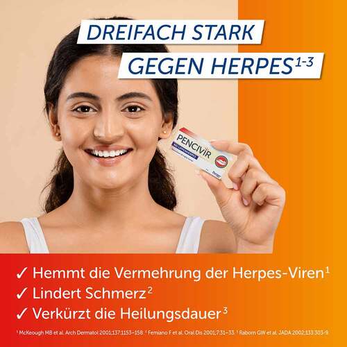 Pencivir bei Lippenherpes Creme - 2