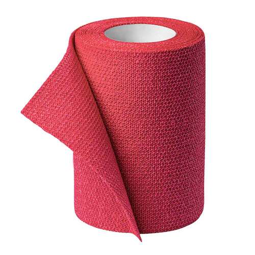 Idealast-haft color Binde 8 cm x 4 m rot - 2