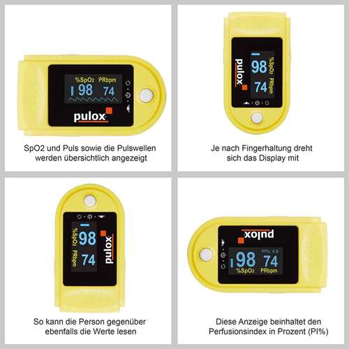 Pulox PO-200 Pulsoximeter gelb - 3