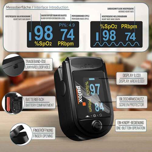 Pulox PO-200 Pulsoximeter schwarz - 2
