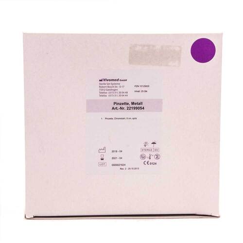 Pinzette Einmal Metall steril - 1