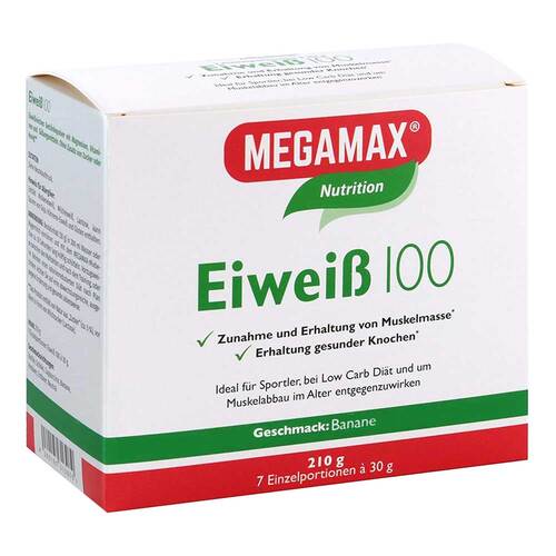 Eiweiss 100 Banane Megamax Pulver - 1