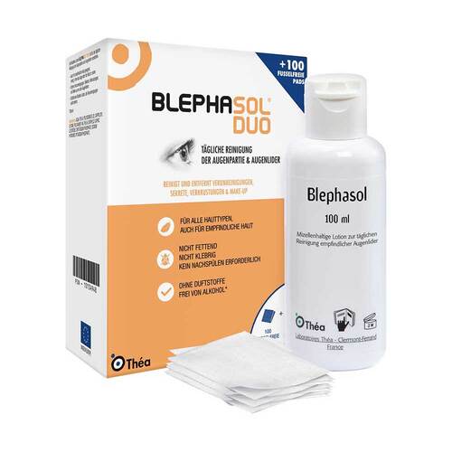 Blephasol Duo 100 ml Lotion + 100 Reinigungspads - 1