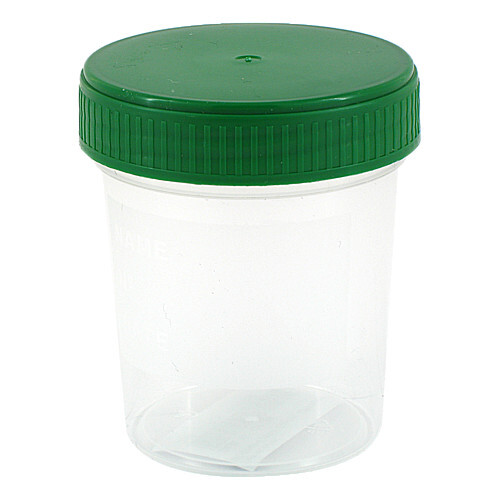 Urinbecher 120 ml gradu.beschr.mit Schraubdeckel - 1