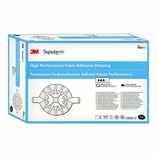 Tegaderm 3M Foam Adhesive 10x11 cm 90611 - 1