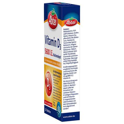 Abtei Vitamin D3 5.600 I.E. Wochendepot Tabletten - 4