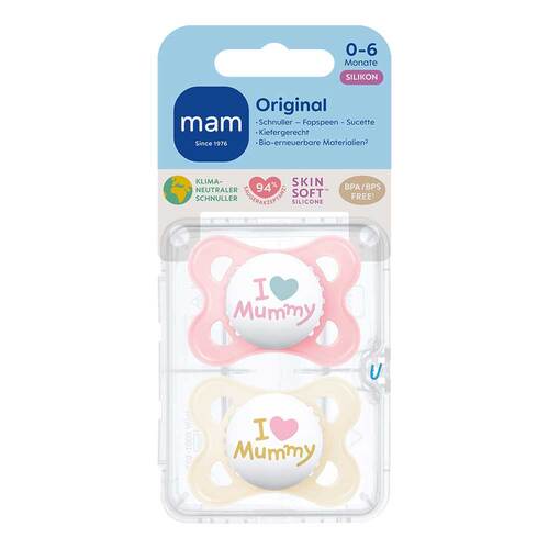 Mam Original Silikon 0 - 6 M. I love mummy girl - 1