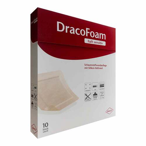 Dracofoam Haft sensitiv Schaumst.Wund.10x10cm - 1