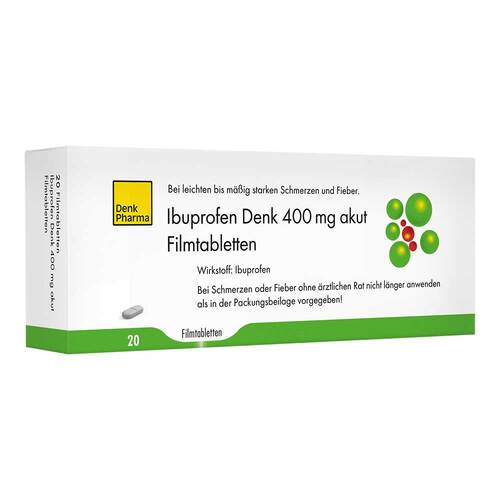 Ibuprofen Denk 400 mg akut Filmtabletten - 1