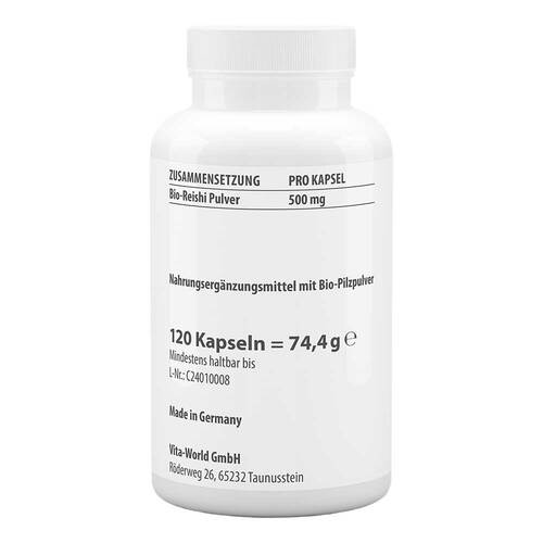 Reishi Biopulver 500 mg Kapseln - 2