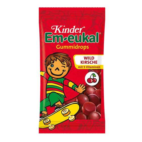 Kinder Em-eukal Gummidrops Wildkirsche zuckerhaltig - 1