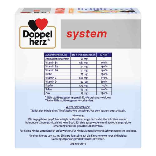 Doppelherz system Immun+Aronia Ampullen - 2