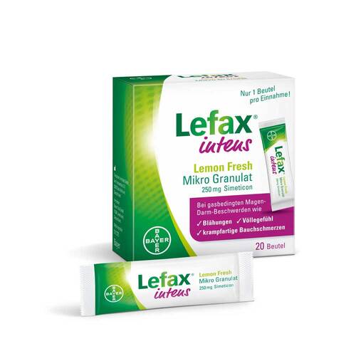 Lefax intens Lemon Fresh Mikro Granulat 250 mg Simeticon - 1