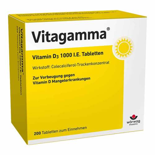 Vitagamma® D3 1.000 I.E. Vitamin D3 Tabletten - 1