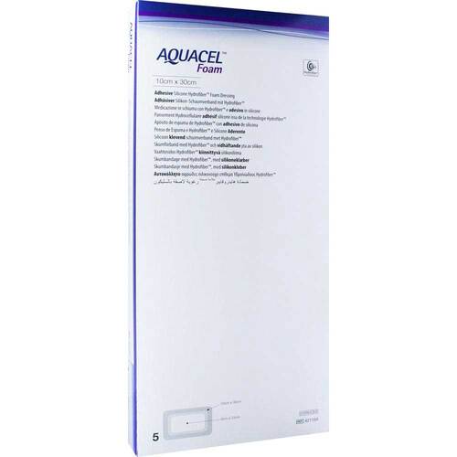 Aquacel Foam adh&auml;siv 10x30 cm Verband - 1