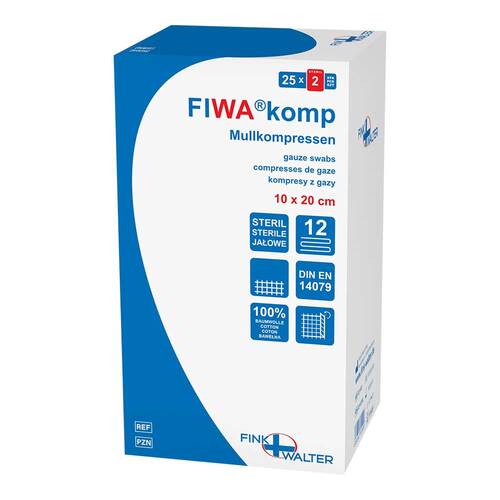 Mullkompressen 10x20 cm steril 12fach - 1