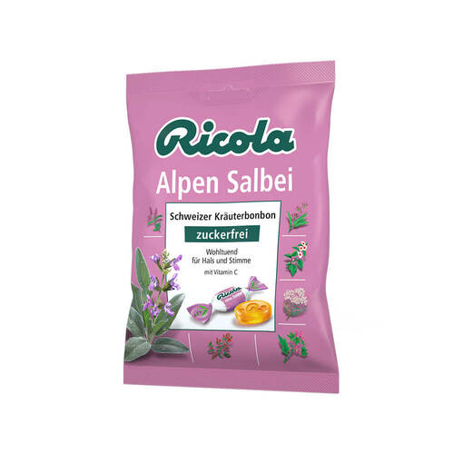 Ricola ohne Zucker Alpen Salbei Bonbons - 1