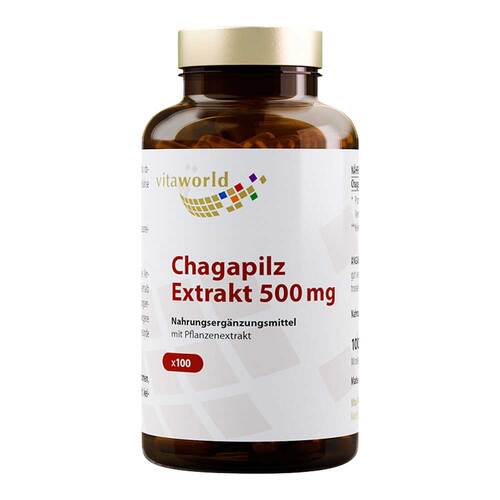 Chaga Pilz Extrakt 500 mg Kapseln - 1