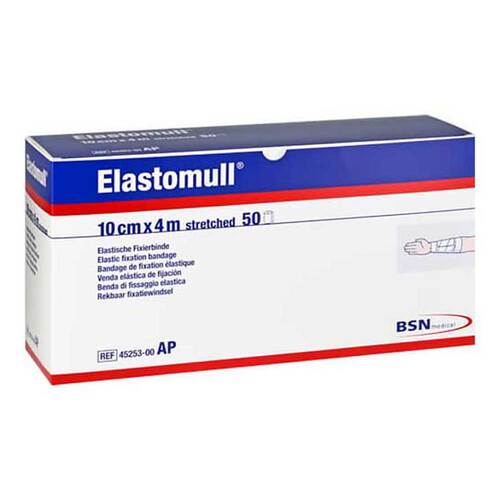 Elastomull 4mx10cm 45253 elastisch Fixierbinde - 1