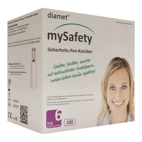 Diamet Mysafety Sicherheits-Pen Kan&uuml;le 31 G 0,25x6 mm - 1