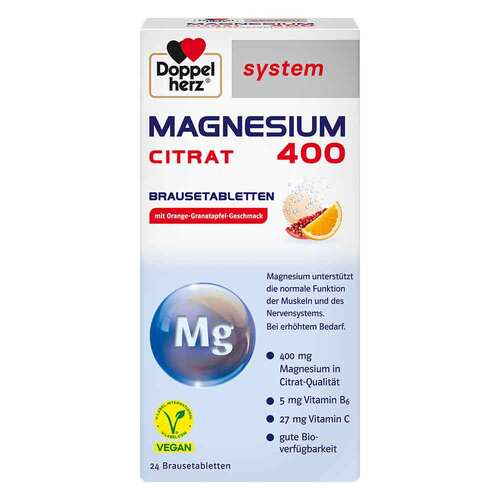 Doppelherz system Magnesium 400 Citrat Brausetabletten - 1