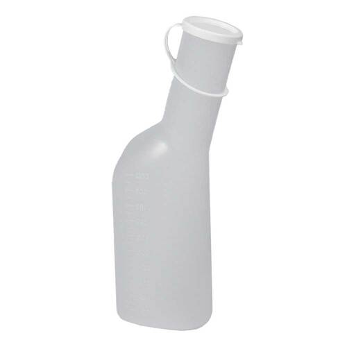 Urinflasche f&uuml;r M&auml;nner ohne Griff milchig - 1