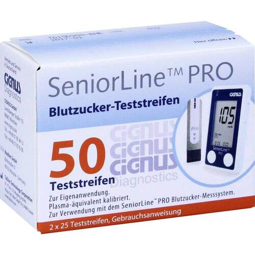 Seniorline Pro Blutzucker-Teststreifen Cignus - 1