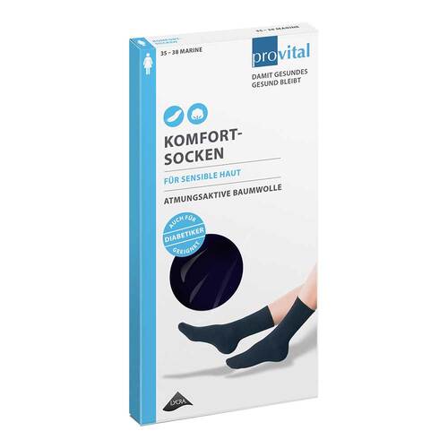 Provital Komfortsocken women Gr&ouml;&szlig;e 35 - 38 marine - 1