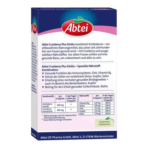 Abtei K&uuml;rbis Plus Cranberry Kapseln - 2