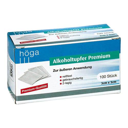 Alkoholtupfer Premium 3x3 cm - 1