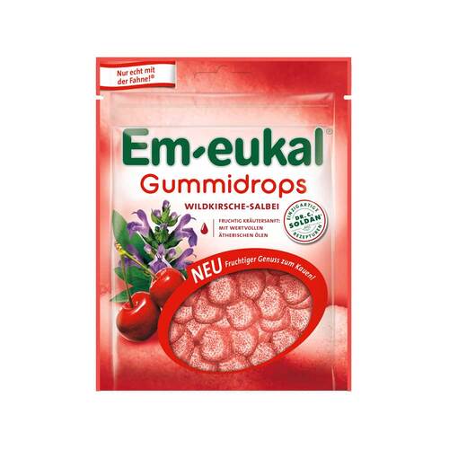 Em-eukal Gummidrops Wildkirsche-Salbei zuckerhaltig - 1